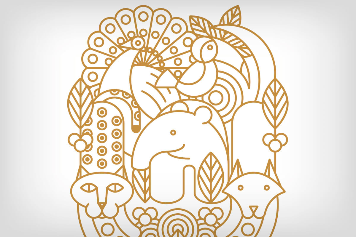 Detalle de la ilustración creada para Culto Expendio Café