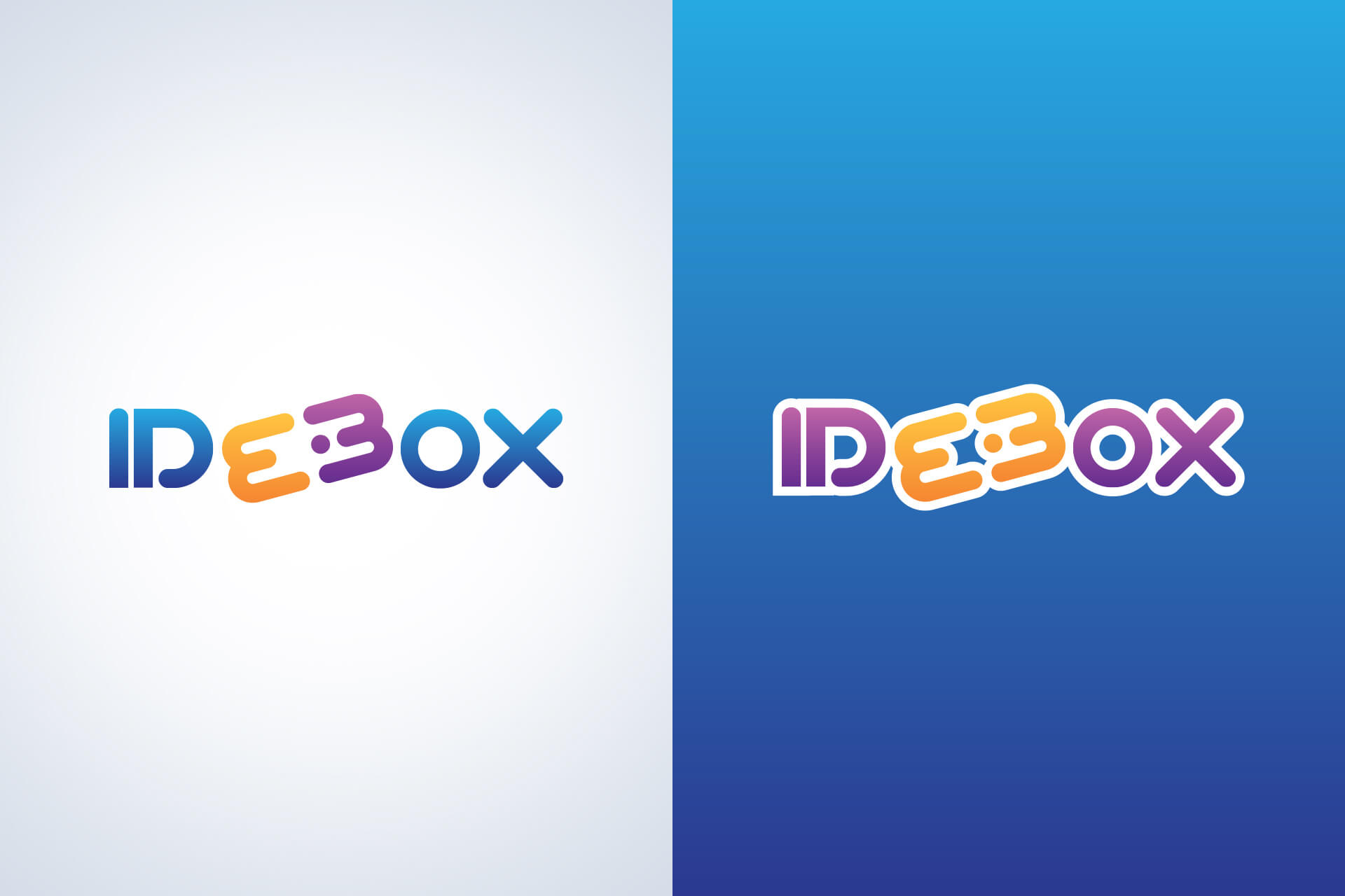 Primera versión de la identidad visual de Idebox desarrollada en 2017